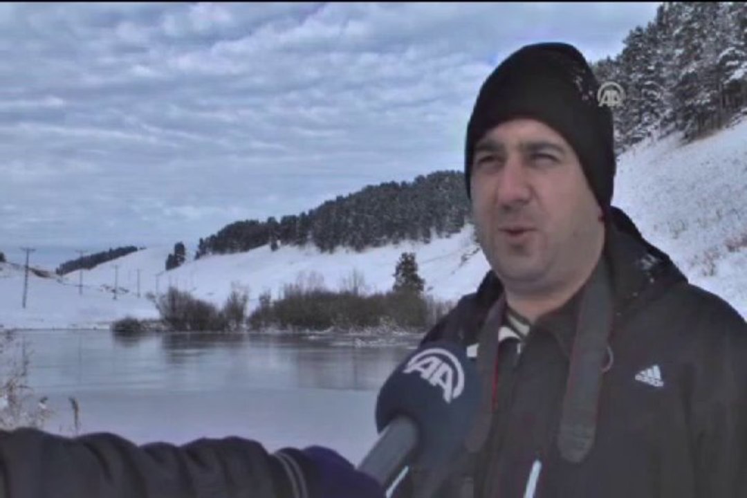 Ördek Gölü dondu