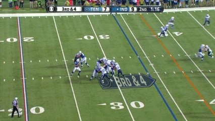 Titans defense, sack, 7-yd loss