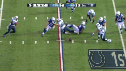Titans defense, sack, 7-yd loss