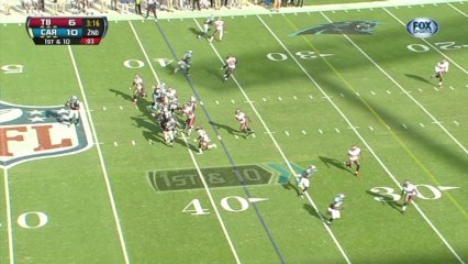 QB Newton to TE Olsen, 30-yd, pass