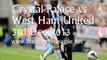 Live Football Crystal Palace vs West Ham Uni 3 Dec