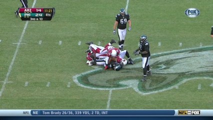 Cardinals defense, sack, 9-yd loss