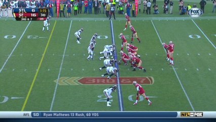 QB Kaepernick to WR Crabtree, 60-yd, pass