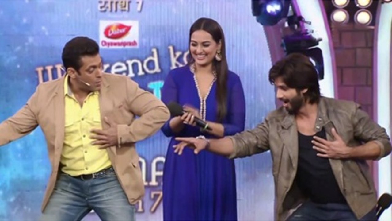 Salman Dances With Shahid,Sonakshi And Prabhudeva-R Rajkumar Promotion
