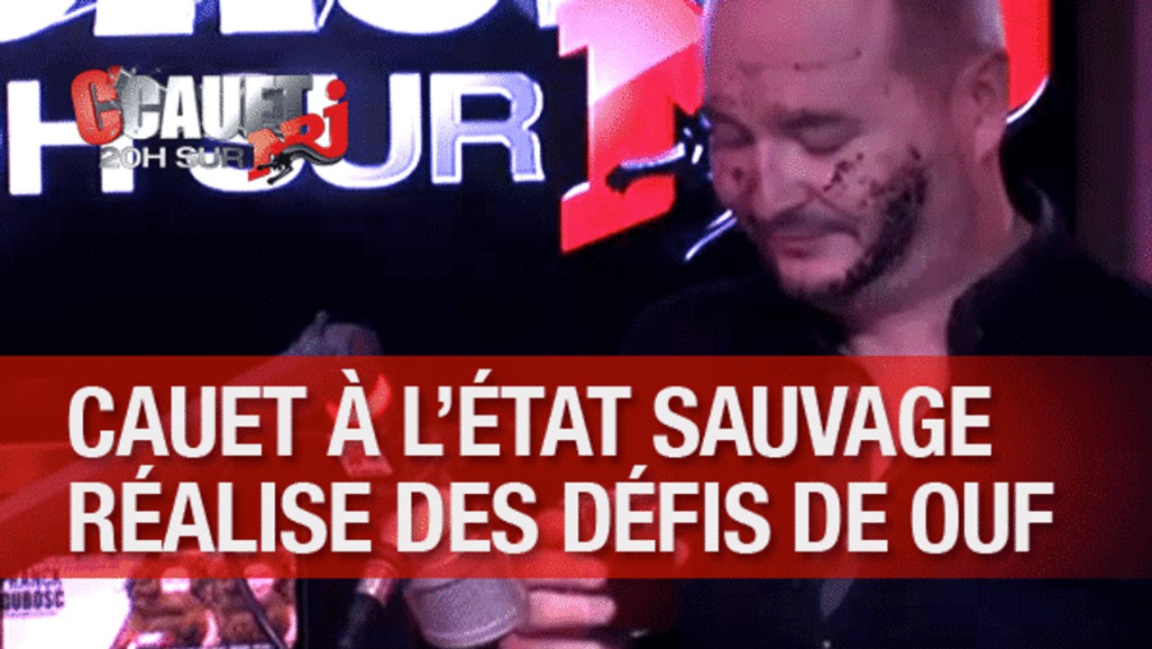 Cauet se met à l'état sauvage et fait des défis de OUF