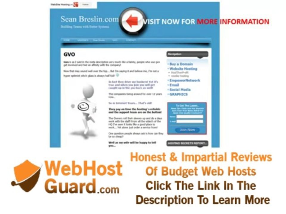 Gvo website hosting and online business tools.
