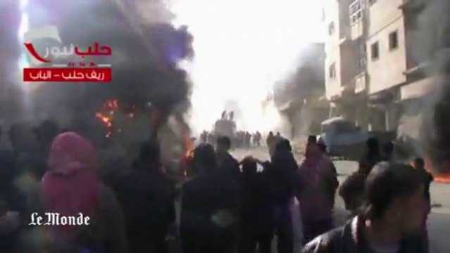 Bombardement de barils d'explosifs sur la province d'Alep