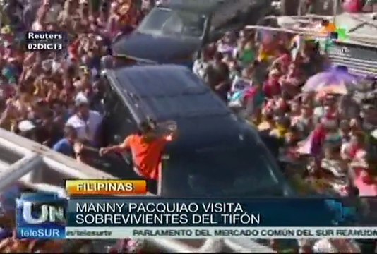 Filipinas: ayuda Manny Pacquiao a damnificados del tifón Haiyán