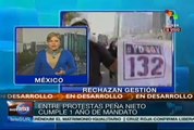 México: protestas marcan primer año de gestión de Enrique Peña Nieto
