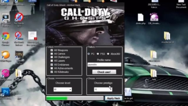 Call of Duty Ghosts Remote Hack Tool(10th prestige, aimbot..
