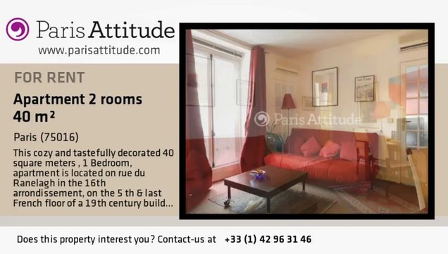 1 Bedroom Apartment for rent - Maison de la Radio, Paris - Ref. 7775