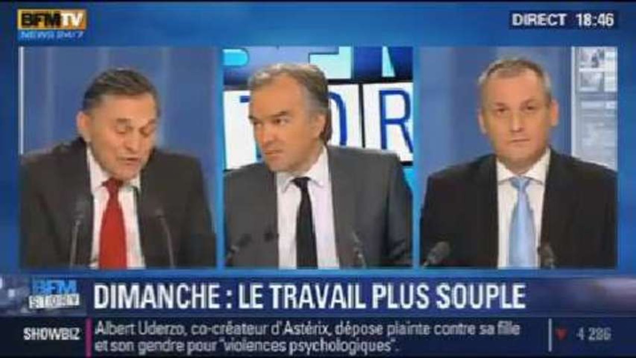 BFM Story: travail dominical: le rapport Bailly est-il une bonne base ? - 02/12