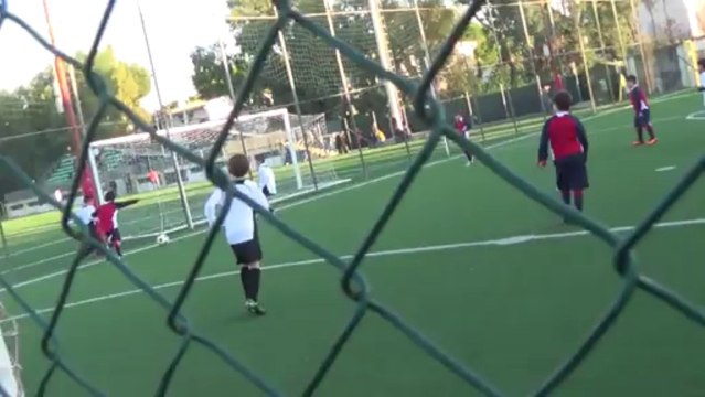 Andrei Leo's first soccer dribbling