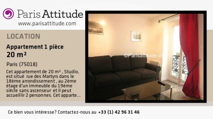 Appartement Studio à louer - Montmartre, Paris - Ref. 6878