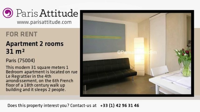 1 Bedroom Apartment for rent - Ile St Louis, Paris - Ref. 3682