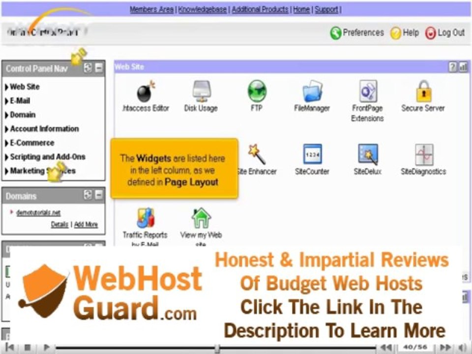 cPanel Hosting How To Use cPanel StartLogic Web Hosting Tutorial