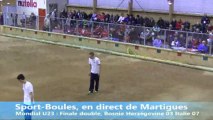 Double, finale, Sport Boules, Mondial U23 Martigues 2013