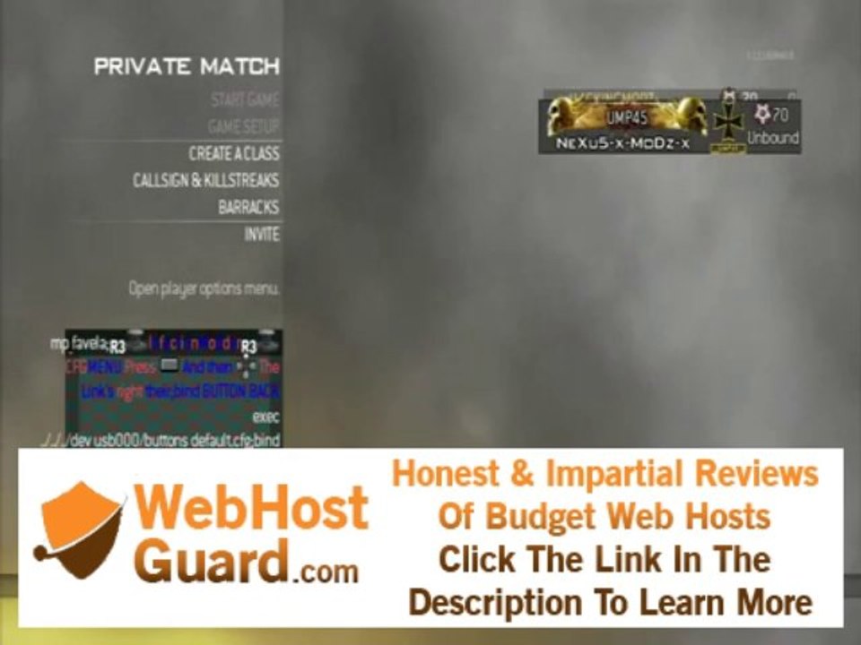 NEW! Hosting Buttons_Default.cfg INFECTION LOBBY on MW2!!! (PS3)