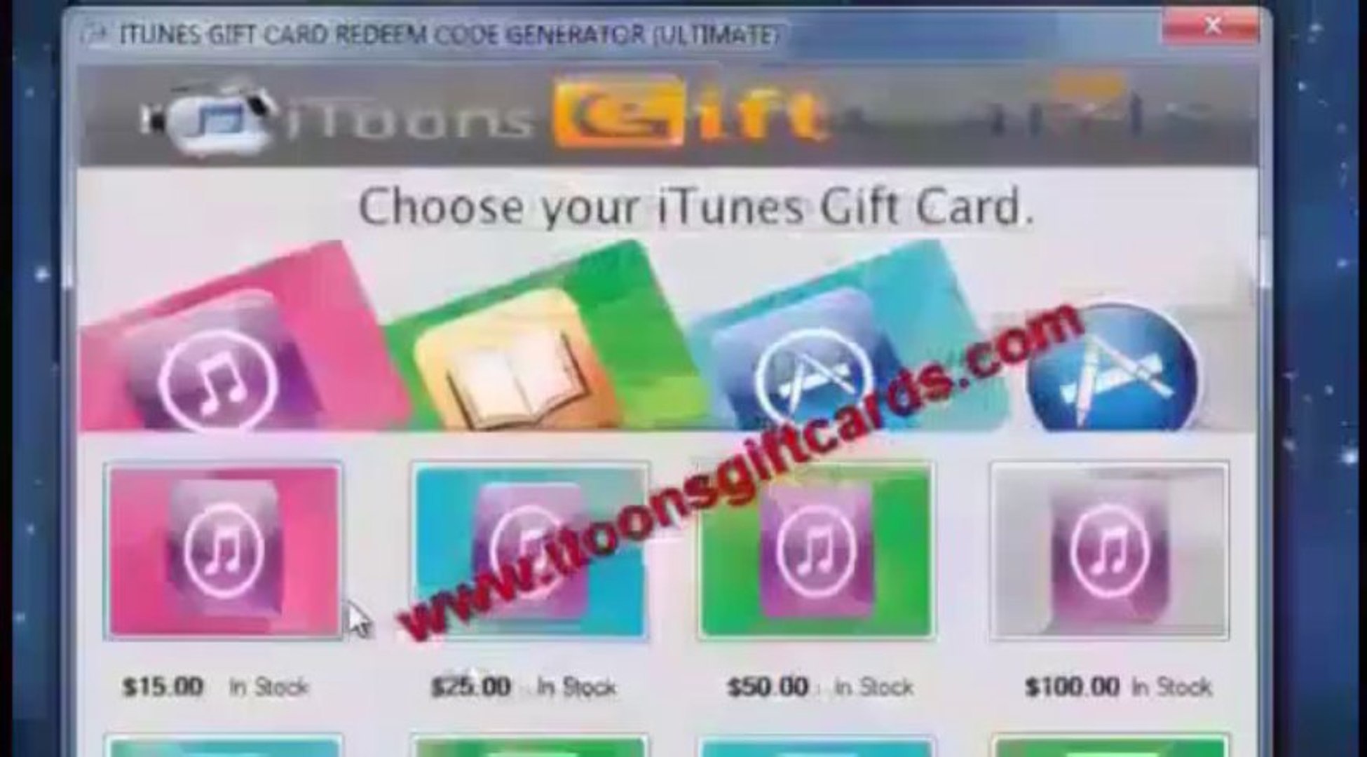 Itunes Gift Card Generator Working 2013 Downloadlink Video Dailymotion