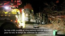 Un camion citerne contenant de la mélasse se retourne à Cambrai