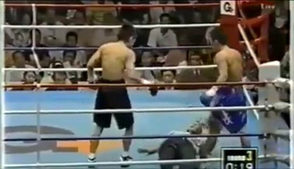 Boxing referee K.O! Amazing punch in the face.