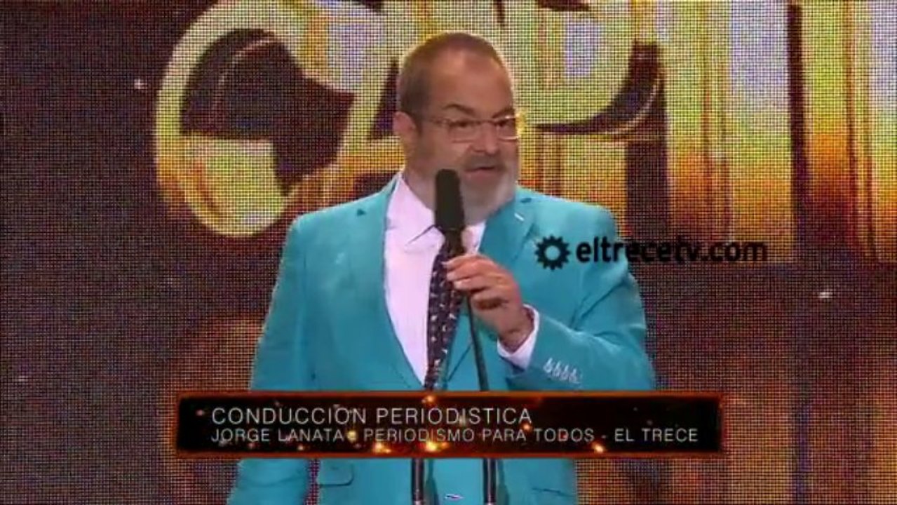 Jorge Lanata en los #PremiosTato2013 - Mejor Conduccion Periodistica