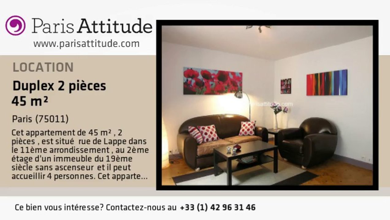 Duplex 1 Chambre à louer - Bastille, Paris - Ref. 6467
