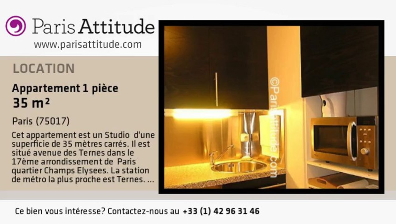 Appartement Studio à louer - Porte Maillot/Palais des Congrès, Paris - Ref. 1734