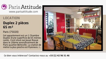 Duplex 1 Chambre à louer - Belleville, Paris - Ref. 4070