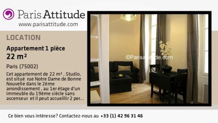 Appartement Studio à louer - Montorgueil, Paris - Ref. 3226