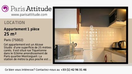 Appartement Alcove Studio à louer - Montorgueil, Paris - Ref. 2593