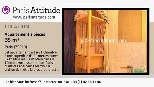 Appartement 1 Chambre à louer - Canal St Martin, Paris - Ref. 846