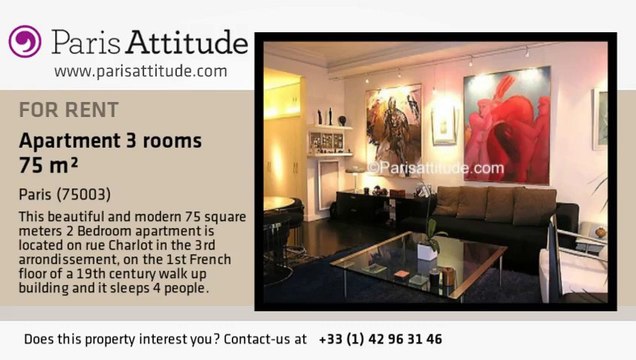 2 Bedroom Apartment for rent - Temple, Paris - Ref. 2923