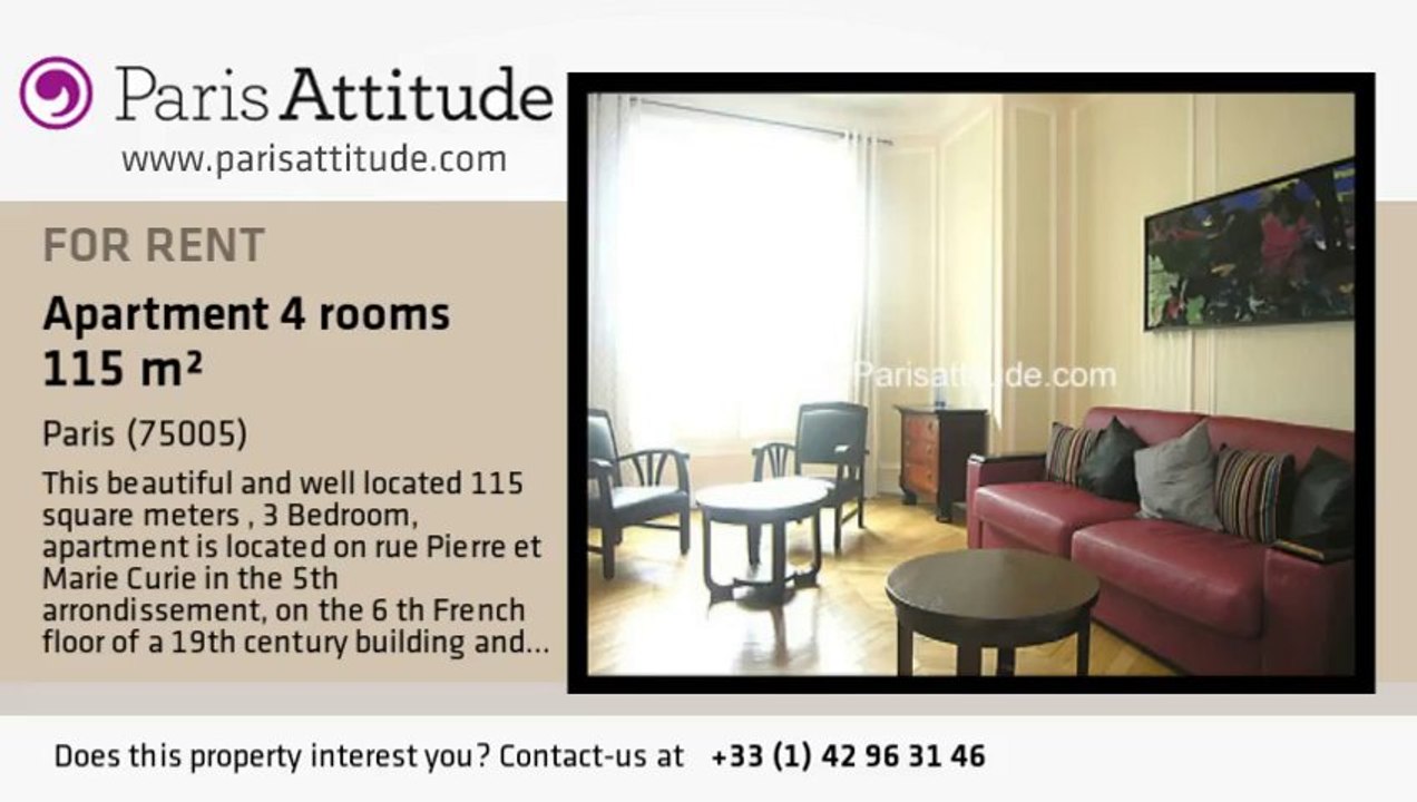 3 Bedroom Apartment for rent - Panthéon/Sorbonne, Paris - Ref. 6414