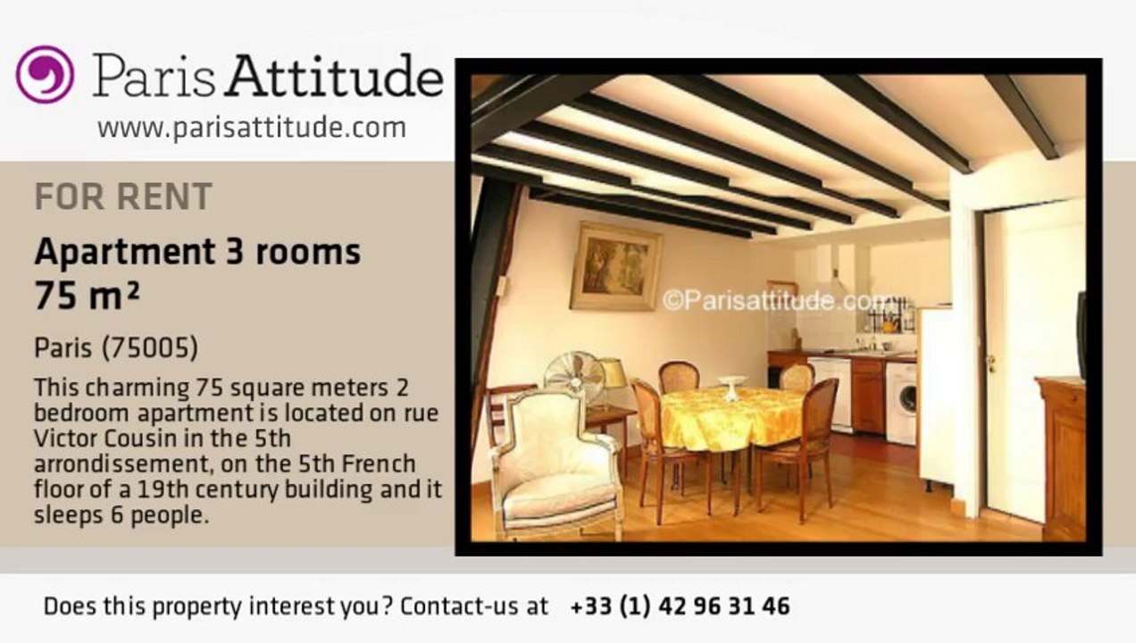 2 Bedroom Apartment for rent - Panthéon/Sorbonne, Paris - Ref. 1547