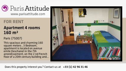 3 Bedroom Apartment for rent - Tour Eiffel, Paris - Ref. 7334