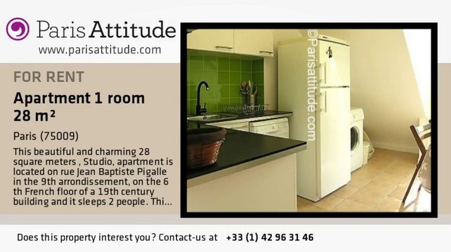 Studio Apartment for rent - Moulin Rouge/Pigalle, Paris - Ref. 7755