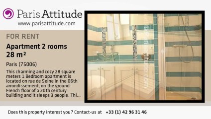 1 Bedroom Apartment for rent - St Germain, Paris - Ref. 5218