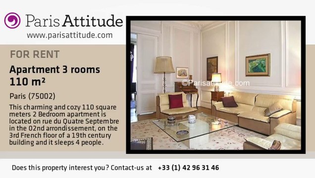 2 Bedroom Apartment for rent - Opéra, Paris - Ref. 5081