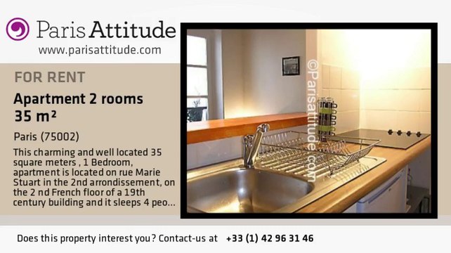 1 Bedroom Apartment for rent - Montorgueil, Paris - Ref. 7132