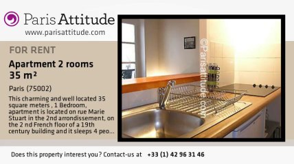 1 Bedroom Apartment for rent - Montorgueil, Paris - Ref. 7132