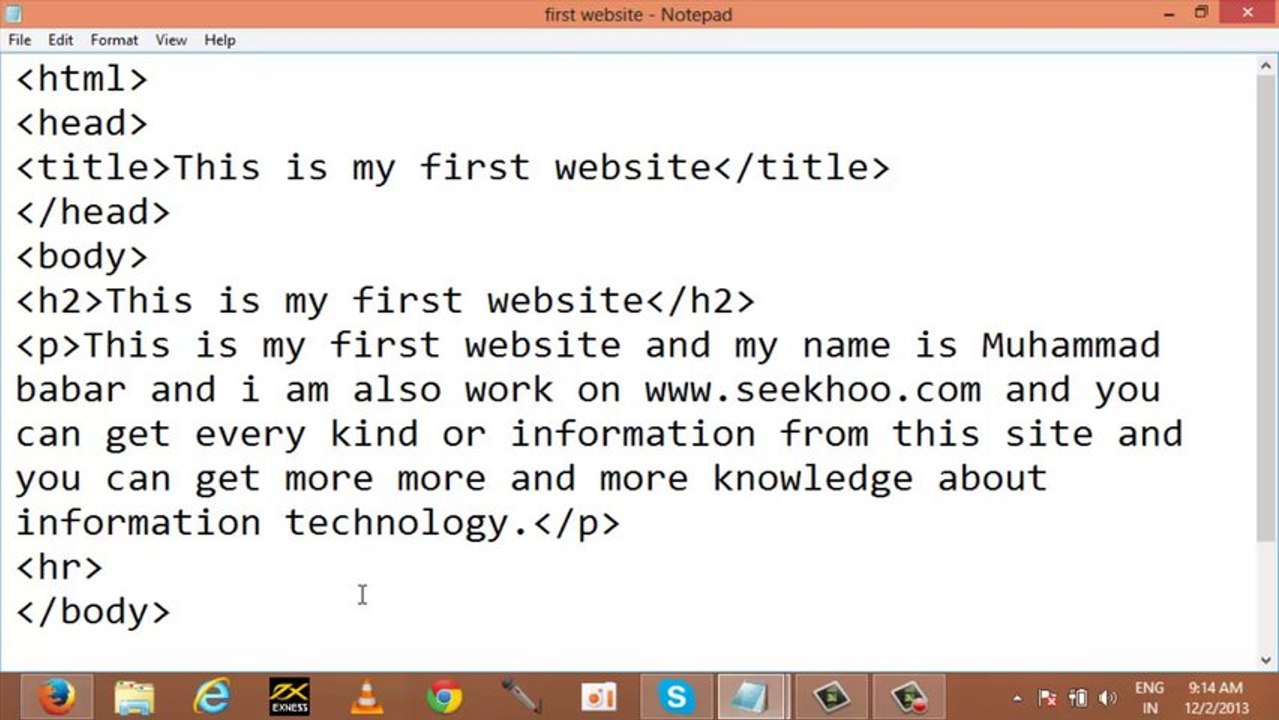 Heading, Paragraph, line break tags in Urdu and Hindi Class 2