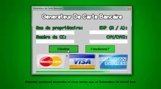 ▶ Generateur de Carte Bancaire - Generateur Carte Bancaire (Décembre 2013) [FREE Download]