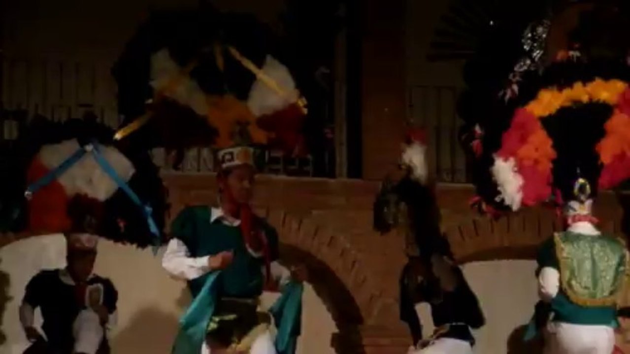 DANSES DE LA GUELAGUETZA  A  OAXACA  (MEXIQUE)  LE 17  NOVEMBRE 2013