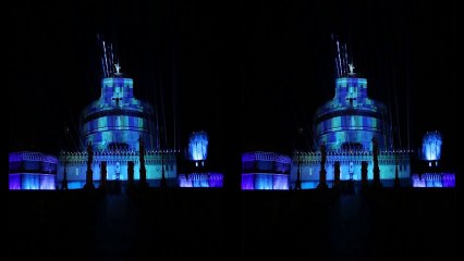 Teaser du show laser de lancement ps4 à Rome
