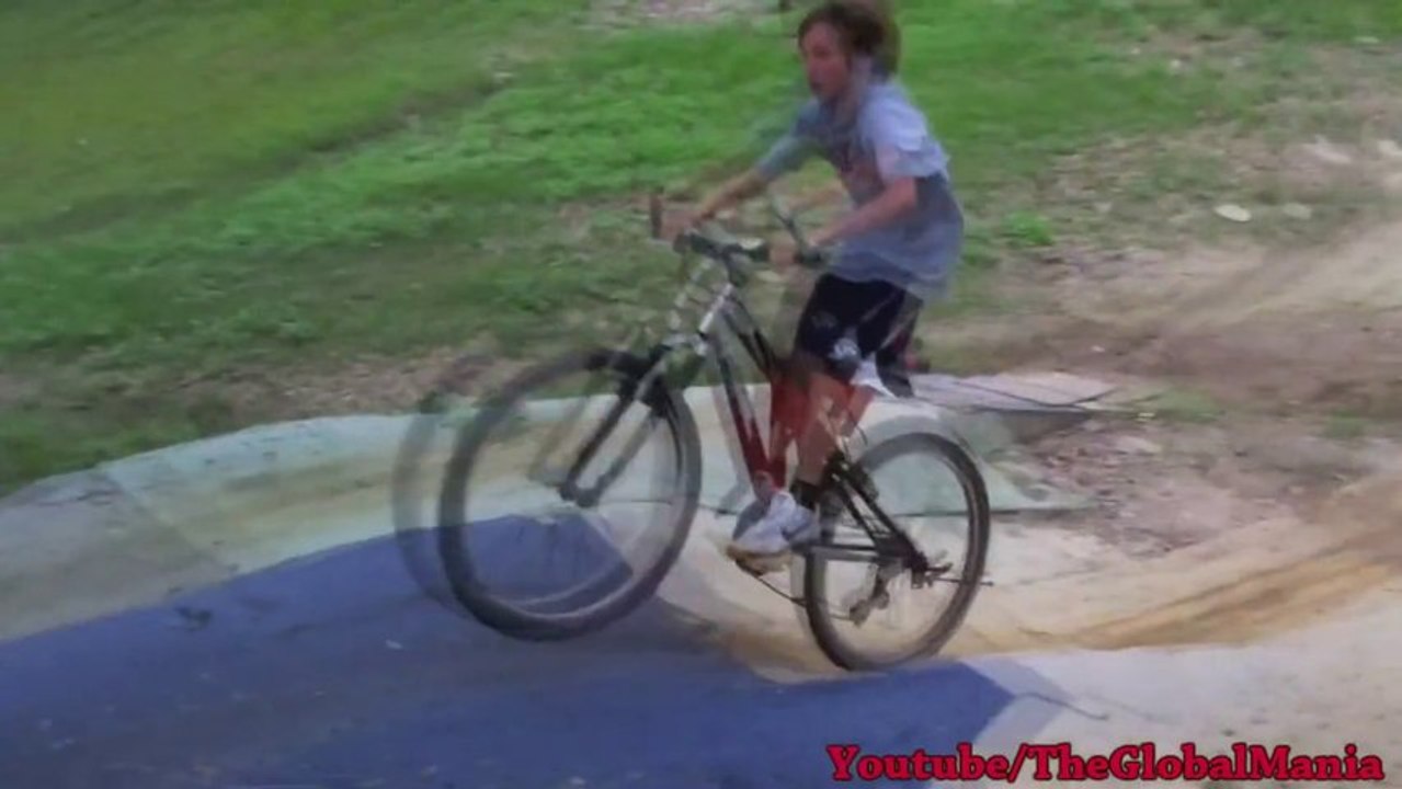 The Funny Bike Jump Accident!