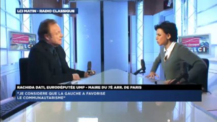 Rachida Dati, invitée politique de Guillaume Durand avec LCI