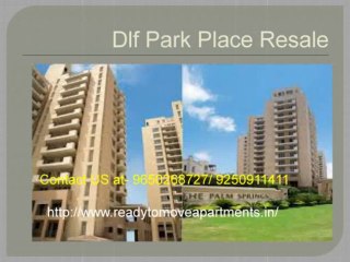 Dlf Park Place Ready To Move Apartments
