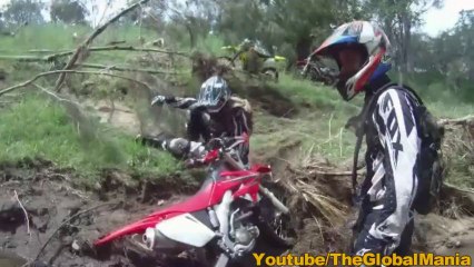 Dirtbike Accident; Guy Flips Over Handle Bars! (FUNNY)
