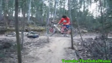 Mountain Bike Crash Into Tree!